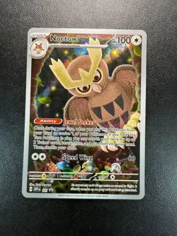 Pokemon Noctowl 141 Sv: Scarlet & Violet Promo Cards Holo NM - Image 1