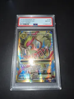 Pokemon M Pidgeot EX 105/108 Ultra Rare Full Art Holo Card Evolutions PSA 8 - Image 1