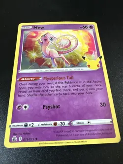 Mew 011/025 - Pokemon TCG Celebrations (2021) - MP - Holo Rare Card - Image 1