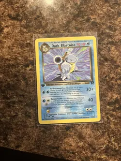 Pokemon Dark Blastoise TCG Card 20/82 1st Edition Non Holo - Image 1