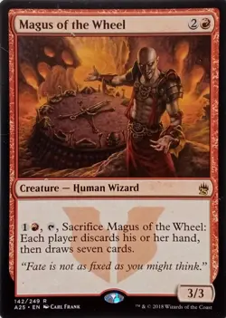 142/249 MAGUS OF THE WHEEL RARE MASTERS 25 MTG CARD - Image 1