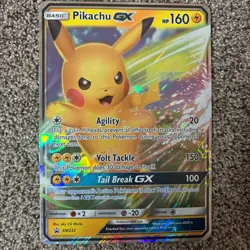 Oversized Pikachu GX SM232 Promo JUMBO Pokemon Card - Image 1