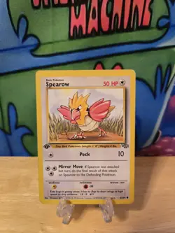 Pokemon TCG Spearow Jungle 62/64 Regular 1st Edition Common Card MP - Image 1