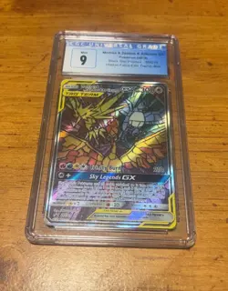 CGC 9 Moltres & Zapdos & Articuno GX Black Star Promo SM210 Pokemon Card - Image 1