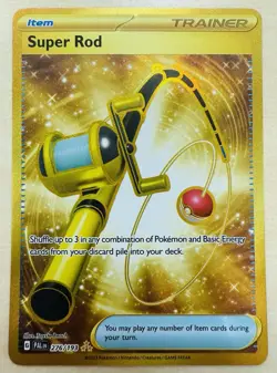 Super Rod 276/193 - 2023 Paldea Evolved Gold Hyper Rare Pokemon TCG Card [NM] - Image 1
