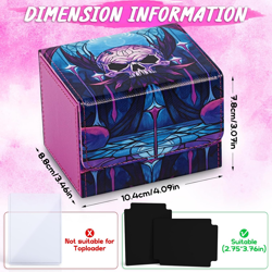 Deck Box for MTG Cards, Trading Card Storage Box Holds 120+ Sleeved Commander De - Image 4