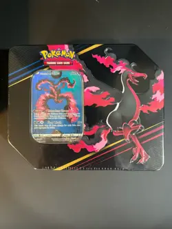 Pokemon TCG: Crown Zenith Galarian Moltres Tin SEALED NEW 5 Packs - Image 1
