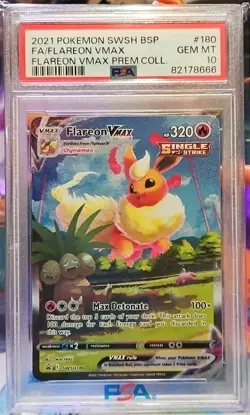 Flareon VMAX SWSH180 Sword & Shield Promo Card Pokemon Holo PSA 10 GEM MINT - Image 1