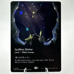 Godless Shrine - Galaxy Foil Extended Art Showcase EOE MP MTG - Image 1