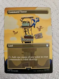 Command Tower Borderless MTG Fallout PIP 360 NM Unplayed Regular - Image 1