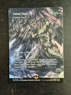MTG Final Fantasy English Astral Titan Primeval Titan Showcase 0048 Foil - Image 1
