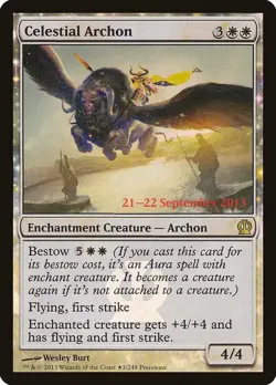 Foil Celestial Archon [Theros Prerelease Promos] Magic MTG - Image 1