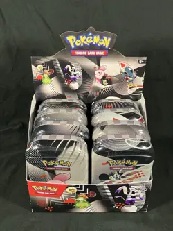 Pokemon TCG - Black Bolt & White Flare Unova Mini Tins Display (8 Tins included) - Image 1