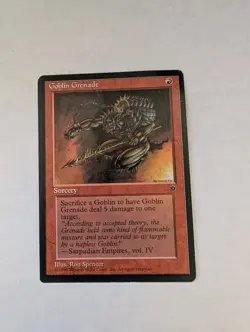 Goblin Grenade (Rush) Fallen Empires Regular MTG LP - Image 1