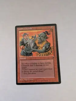 Goblin Grenade (Frazier) Fallen Empires Regular MTG LP - Image 1