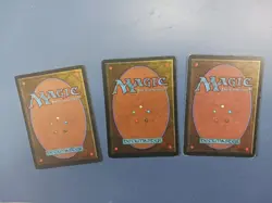 MTG 3x Lightning Bolt Revised 1st Edition - Near Mint Condition - Image 2