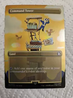 Command Tower Borderless MTG Fallout Foil PIP 360 NM Unplayed - Image 1