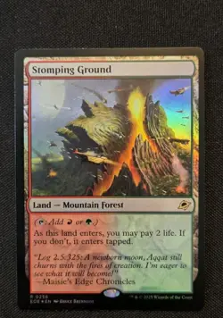 MTG - Stomping Ground !FOIL! - Edge of Eternities - NM Rare EOE #258 Shock Land - Image 1