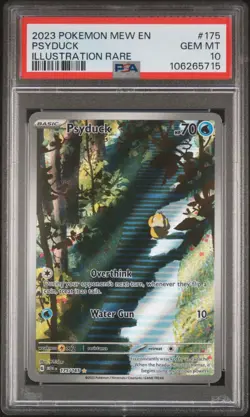 2023 POKEMON MEW EN-151 ILLUSTRATION RARE #175 PSYDUCK PSA 10 Gem Mint - Image 1