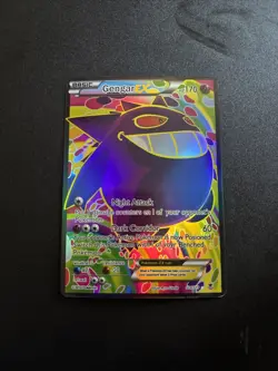Pokemon Gengar EX TCG Full Art Holo Card 114/119 XY-Phantom Forces - Image 1
