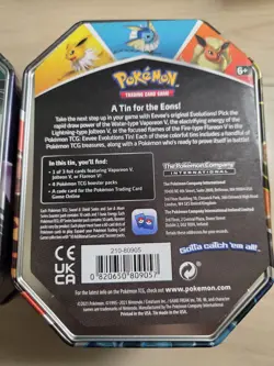 Pokemon Eevee Evolutions Collector's Tin Lot Vaporeon V and Sylveon V Sealed - Image 4