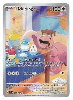 Lickitung 180/162 Sv05: Temporal Forces Holo Pokemon TCG Illustration Rare - NM - Image 1