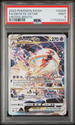 2023 POKEMON SWORD AND SHIELD CROWN ZENITH #GG46 FA/DEOXYS VSTAR CROWN ZENITH - Image 1