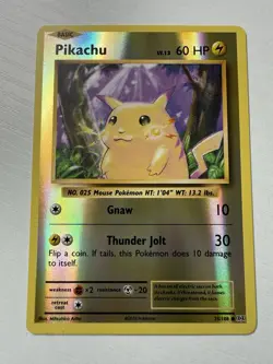 Pokemon TCG Pikachu Reverse Holo 2016 XY Evolutions 35/108 NM - Image 1