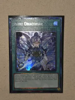 Yugioh Rahu Dracotail JUSH-EN009 Collector's Rare 1st Edition NM - Image 3