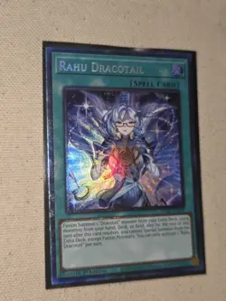 Yugioh Rahu Dracotail JUSH-EN009 Collector's Rare 1st Edition NM - Image 4