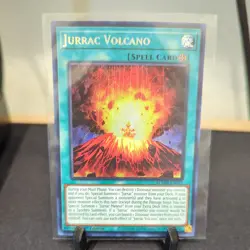 Yugioh! Jurrac Volcano BLMM-EN019 Secret Rare 1st Ed NM - Image 1