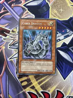 (YBL) Yugioh Cyber Dragon DP04-EN001 Rare 1st Ed LP - Image 1