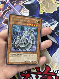 (YBL) Yugioh Cyber Dragon DP04-EN001 Rare 1st Ed LP - Image 3