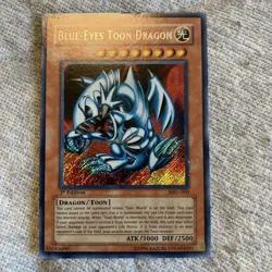 Blue-Eyes Toon Dragon English Secret Rare 1st MRL-000 Yu-Gi-Oh! Yugioh NM - Image 1