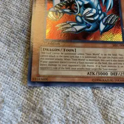 Blue-Eyes Toon Dragon English Secret Rare 1st MRL-000 Yu-Gi-Oh! Yugioh NM - Image 4