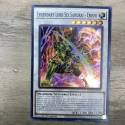 Yugioh! Legendary Lord Six Samurai - Enishi - ROTA-EN040 - Super Rare - 1st Edit - Image 1