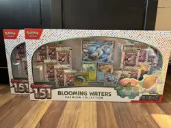 *LOT OF 2* Pokemon TCG 151 Blooming Waters Premium Collection - Sealed - Image 1