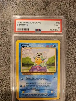 1999 Pokemon Game #63 Squirtle Base Set PSA 9 Mint WOTC - Image 2