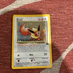 Swirl Pokemon Card Eevee JR East Sta mp Rally Promo 2000 card silver course #11 - Image 1