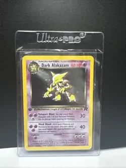 Pokemon Card - Dark Alakazam Team Rocket 1st Edition 1/82 Holo Rare - Image 1