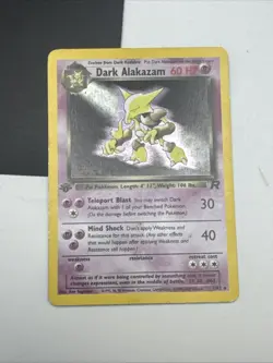 Pokemon Card - Dark Alakazam Team Rocket 1st Edition 1/82 Holo Rare - Image 2