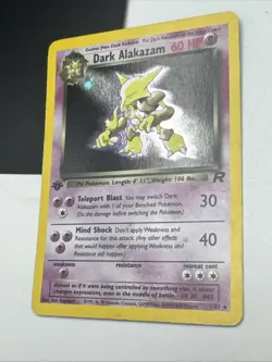 Pokemon Card - Dark Alakazam Team Rocket 1st Edition 1/82 Holo Rare - Image 3