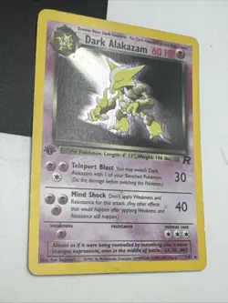 Pokemon Card - Dark Alakazam Team Rocket 1st Edition 1/82 Holo Rare - Image 4
