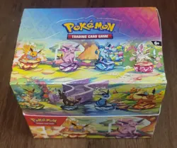 Pokemon Prismatic Evolutions Mini Tin Display Box Set of 8 Tins Sealed! - Image 1