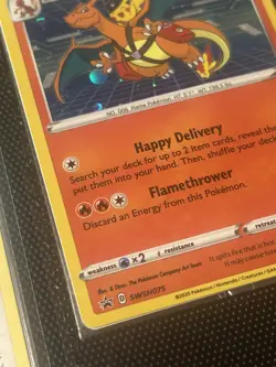 Pokemon TCG Special Delivery Charizard Promo Card SWSH075 Holo - Sealed - Image 2