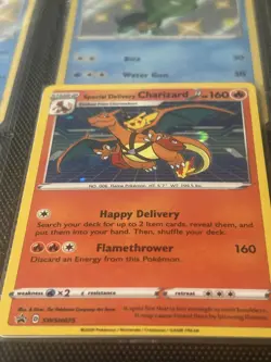 Pokemon TCG Special Delivery Charizard Promo Card SWSH075 Holo - Sealed - Image 4