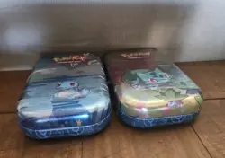lot of 2 Pokemon TCG: Kanto & Friends Mini Tins Squirtle and Bulbasaur - Image 3