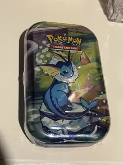 Pokemon Prismatic Evolutions Mini Tin Vaporeon Sealed US SELLER Ships Protected - Image 1