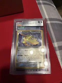 Pokemon TCG Radiant Steelix Holo Card Swsh11: Lost Origin 124/196 Beckett 8.5 - Image 1