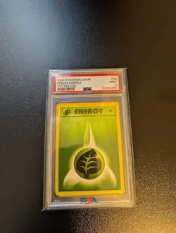 Base Set 1st Edition GRASS ENERGY #99/102 PSA 9 1999 Pokemon Card Game - Image 1